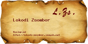 Lokodi Zsombor névjegykártya